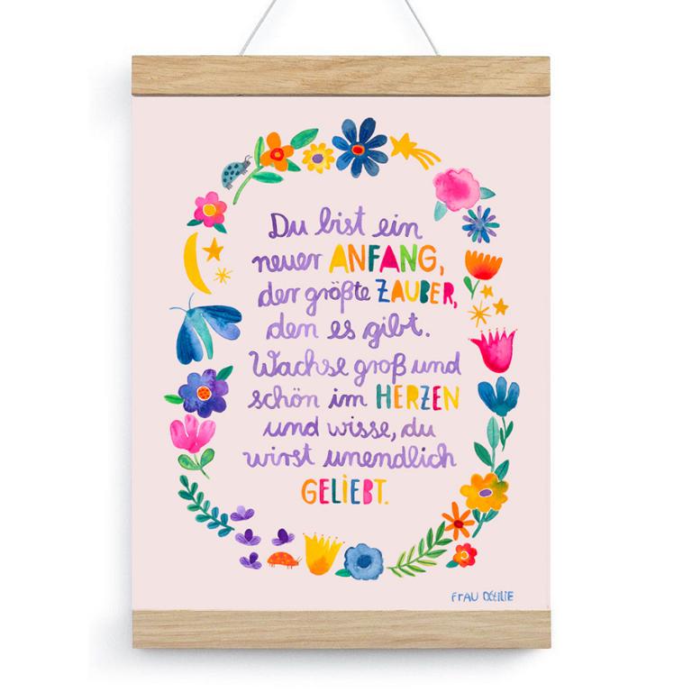 Print A4 *Baby* (Blumen)