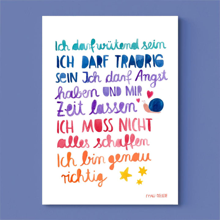 Print A4 *Affirmation* (Ich darf...)