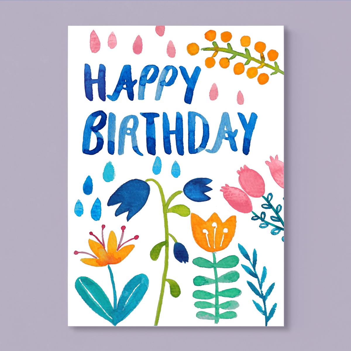Geburtstagskarte *Happy Birthday*