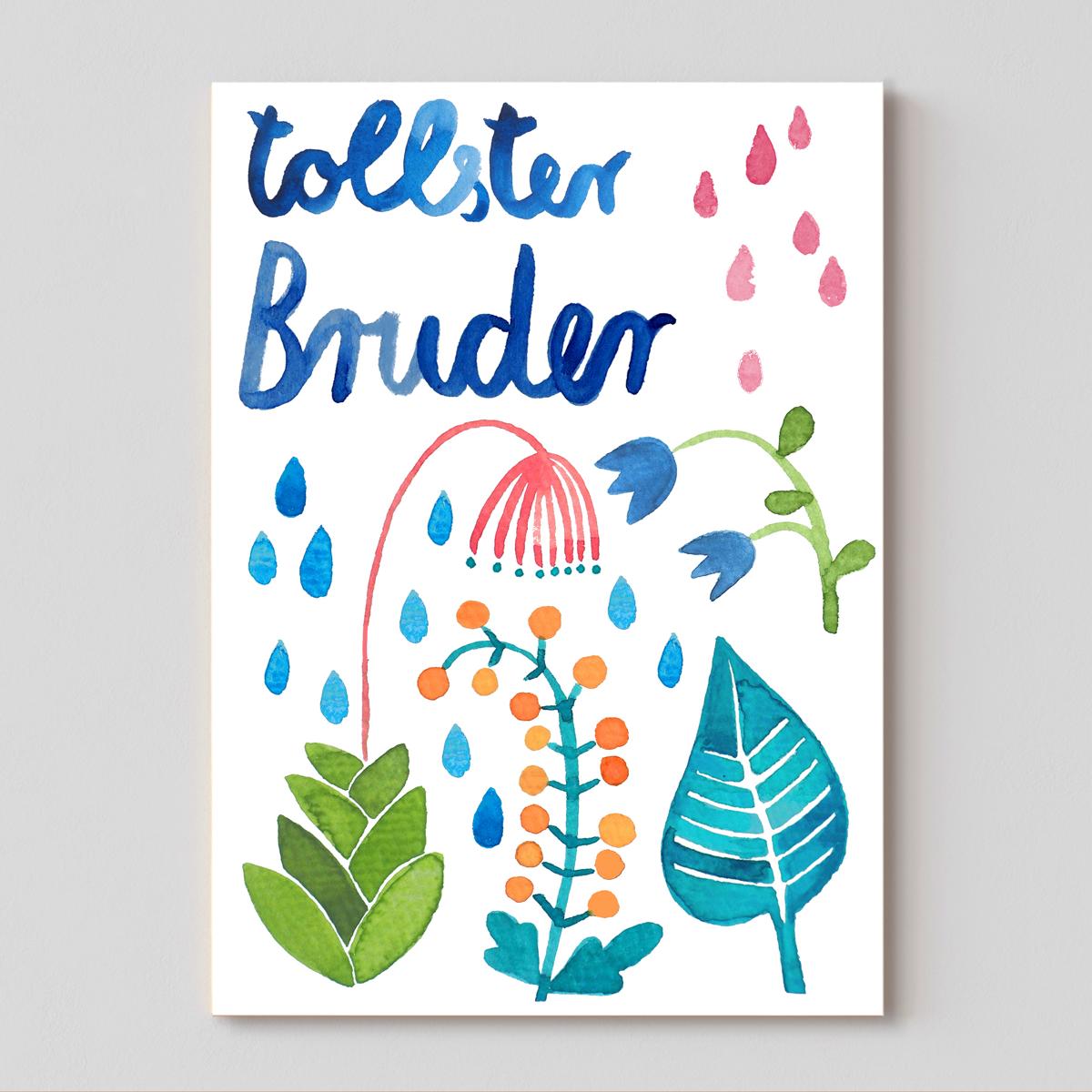 Postkarte *Tollster Bruder*