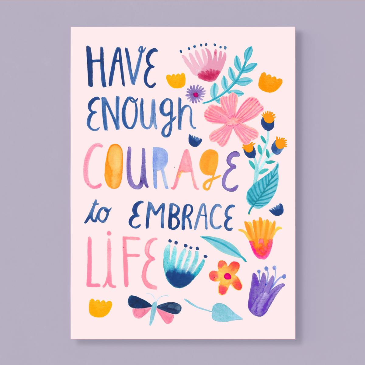Postkarte *Embrace Life*