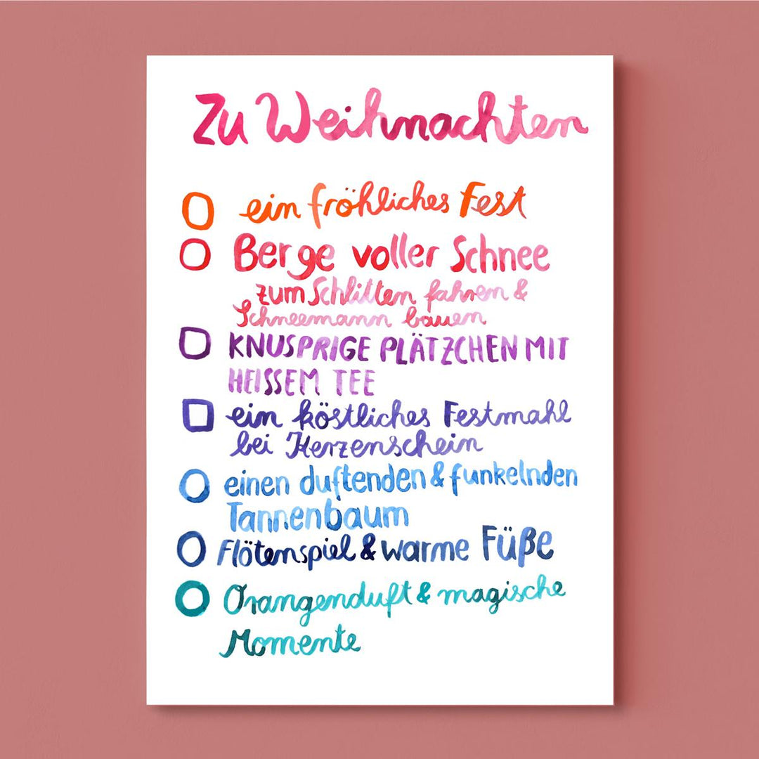 Weihnachtskarte  *Weihnachtswünsche*