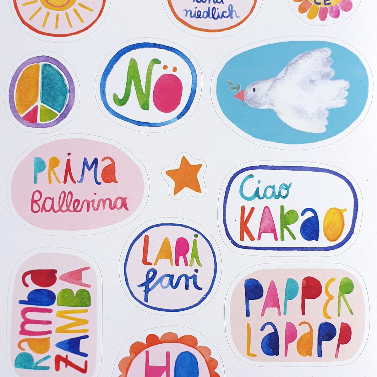 Stickerbogen *Sonnenschein & Rambazamba*